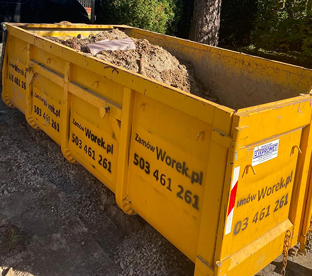 Kontenery 7 m3 na wynajem w Krakowie